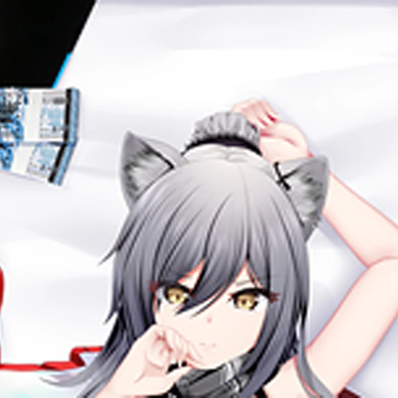 

Anime Dakimakura Pillow Case Schwarz Sexy and Busty Beautiful Girl Double-Sided Halloween