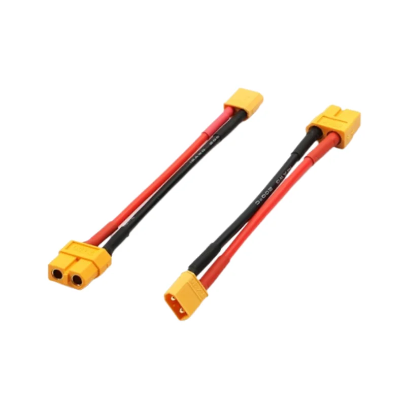 HOBBYMATE Amass XT60 To XT30U Adapter Plug 14AWG Cable Wire 50MM for RC Lipo Charger