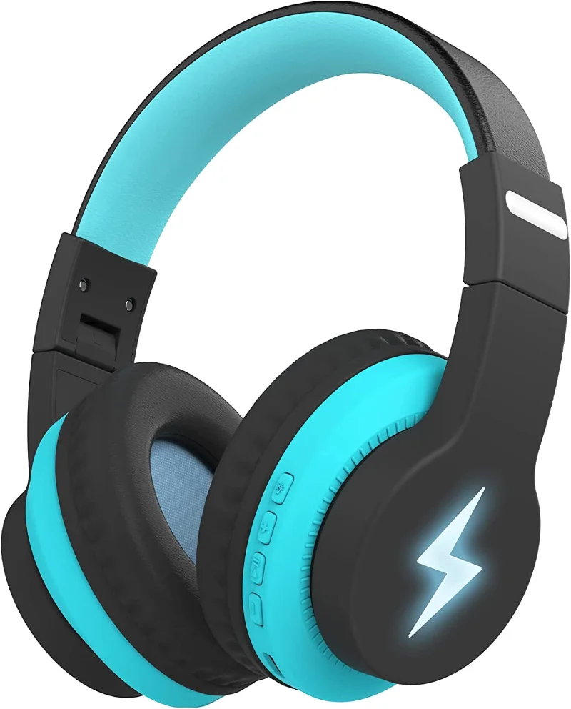 Colorful Wireless Over Ear Headset With Led Lights,Built-in Mic 45h Playtime 85db/94db Volume