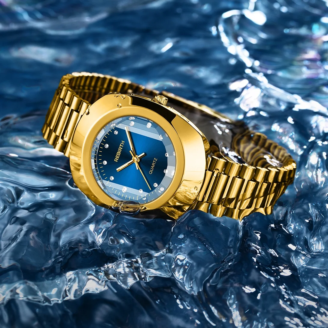 ساعة ذهبية شخصية الأعمال وسيم عصرية كاجوال كوارتز