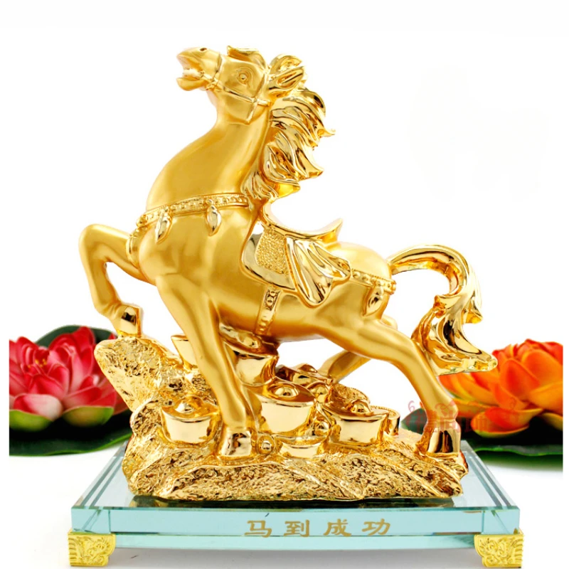 

A quick success ornament Animal modeling living room Feng Shui Decoration Housewarming and opening gifts Sculpture handicrafts