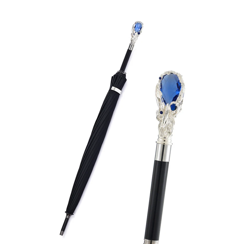 

Luxury Windproof Long Handle Umbrella 16 Ribs for Girls And Boys Anti UV Sun Protection Rain Parasol