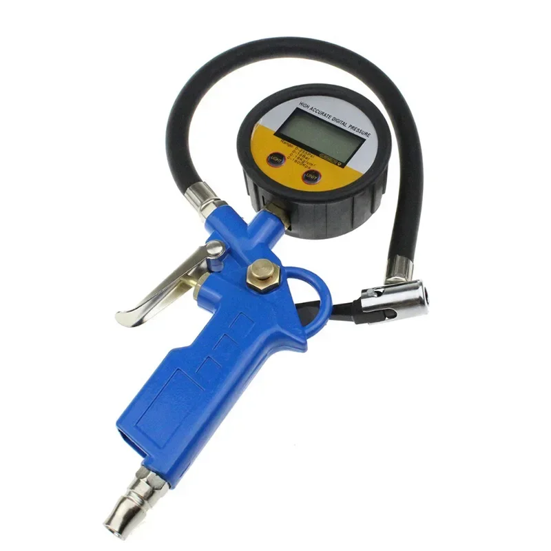 Car Digital Tire Inflator Auto Inflating Gun Air Tyre Pressure Manometer LCD Gauge Tester Pistol