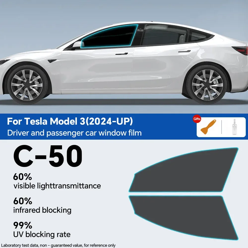 Voor Tesla Model 3 Up Voorgesneden Autoruit Privacy Tint Film Zonne-Uv-Beschermer Spiegelfilms Zomer Accessoires Voorruit Stickers