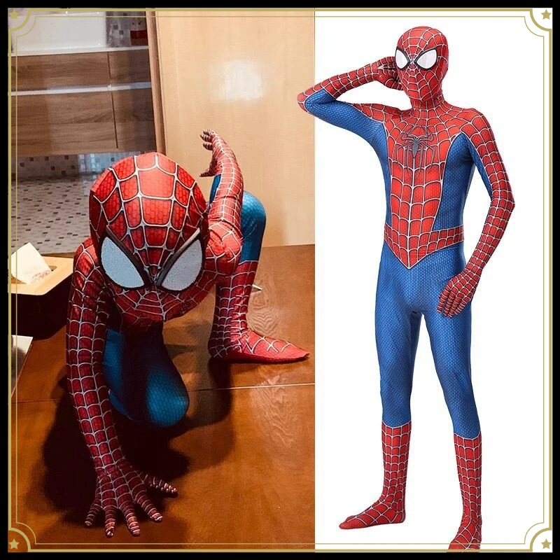 3D Printed Cosplay Jumpsuit Stretch Bodysuit Full Outfit Halloween Party Role‑Play Costume For Adult Men