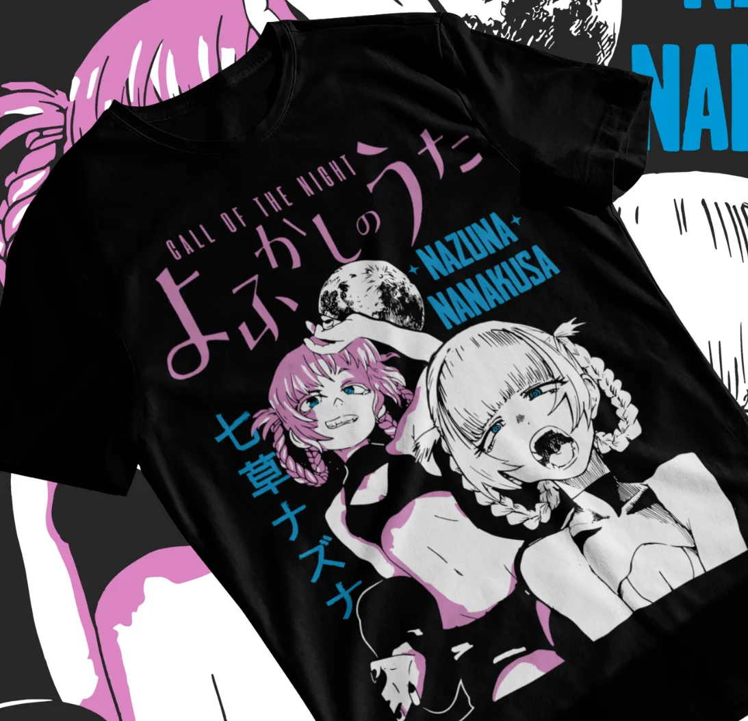 

Kou Yamori Shirt Call Of The Night Nazuna Nanakusa Anime Kawaii Shirt Soft Tee