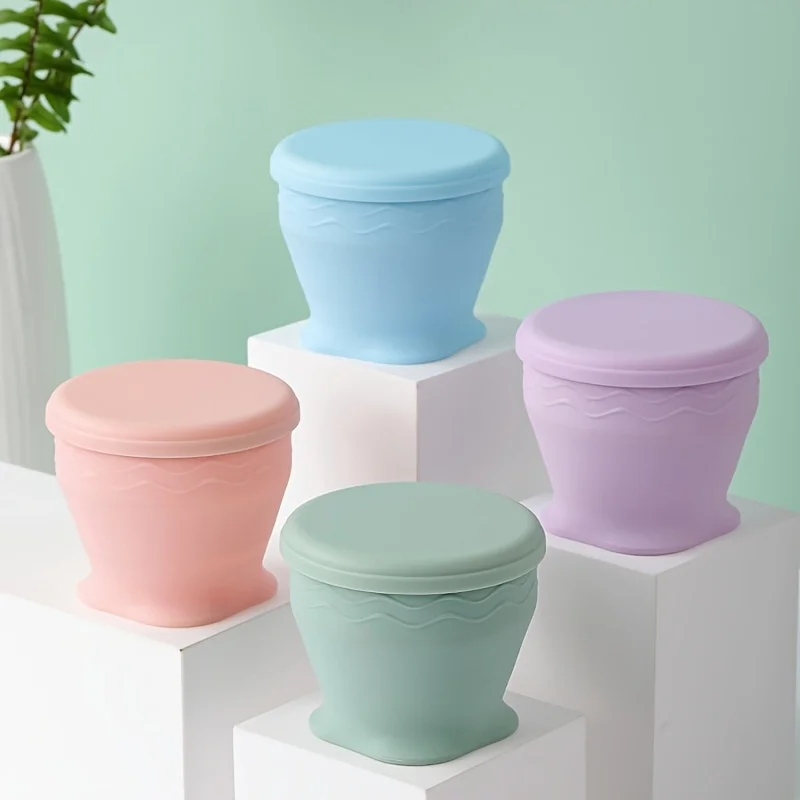 1pc/Silicone Collapsible Travel Mug, Reusable Cup, Suitable for Commuting, Hiking and Camping, for Hot and Cold Drinks.