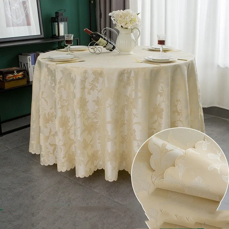 Round Wedding Tablecloths Large size Bright tablecloth reusable Table Covers for Wedding Party Birthday Banquet Formal Events