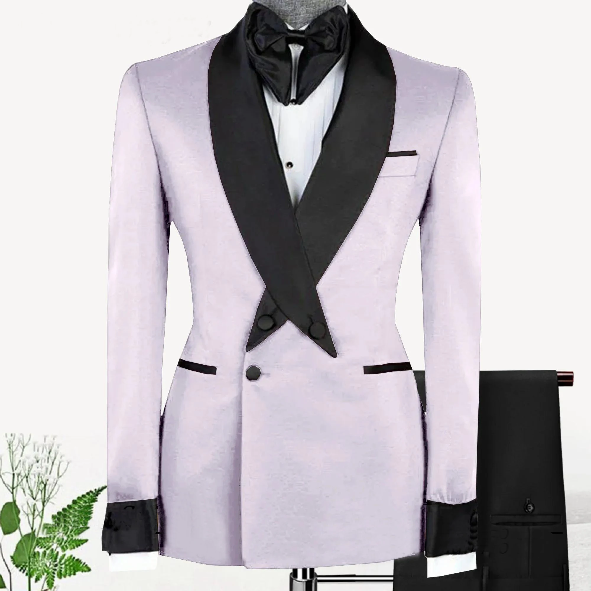 

Blazer Suit For Men 2 Piece Outfit Set Suits High Quality 2024 Pants Mens Clothing Fashion Party Wedding Tuxedo Jackets Party