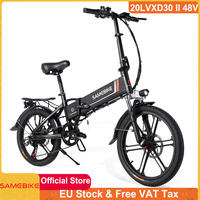 EU Stock Samebike 20LVXD30-II-IT Updated Version Folding Smart Electric Bike 48V 10.4AH 350W 20 inch 32km/h Electric Unicycle