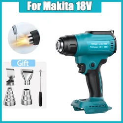 Cordless Heat Gun For Makita 18v Battery Adjustable Temperature 122℉-1022℉ Portable Battery Heat Shrink Gun with Batteries