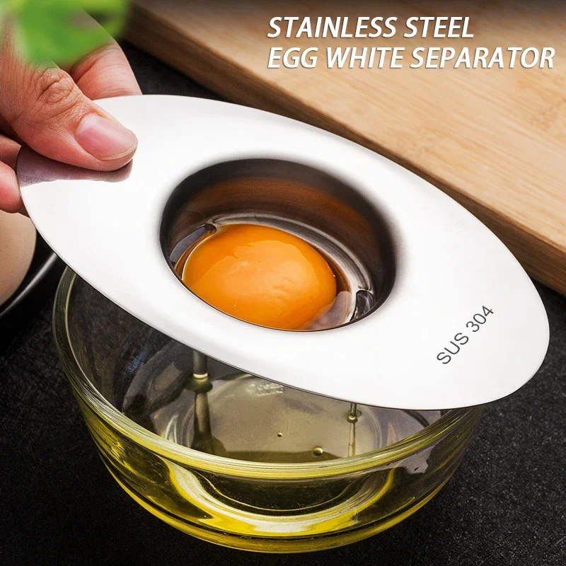 304 Stainless Steel Egg Yolk and Egg White Separator Baking Tool Egg Isolator Separation Protein Liquid Filter