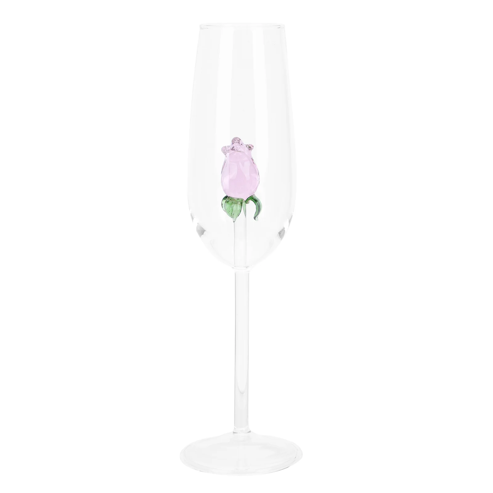 Rose Glass Party Cup Accessories Flowers Creative Goblet Mother Glasses