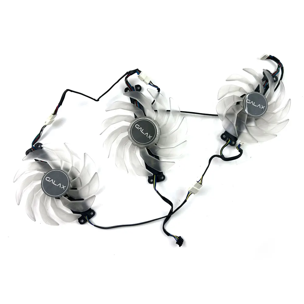 Graphics Card Fan Replacement for GALAX RTX 3060 Ti 3070 3070 Ti 3080 3080 Ti EX Gamer/EX White DC 12V 4-Pin PWM GPU Cooler Fan