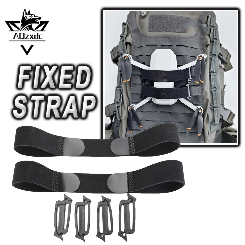 

Tactical Drone Mounting Strap Airsoft MOLLE Adjustable Backpack Accessory Straps for CS Hunting Paintball Shooting Camping
