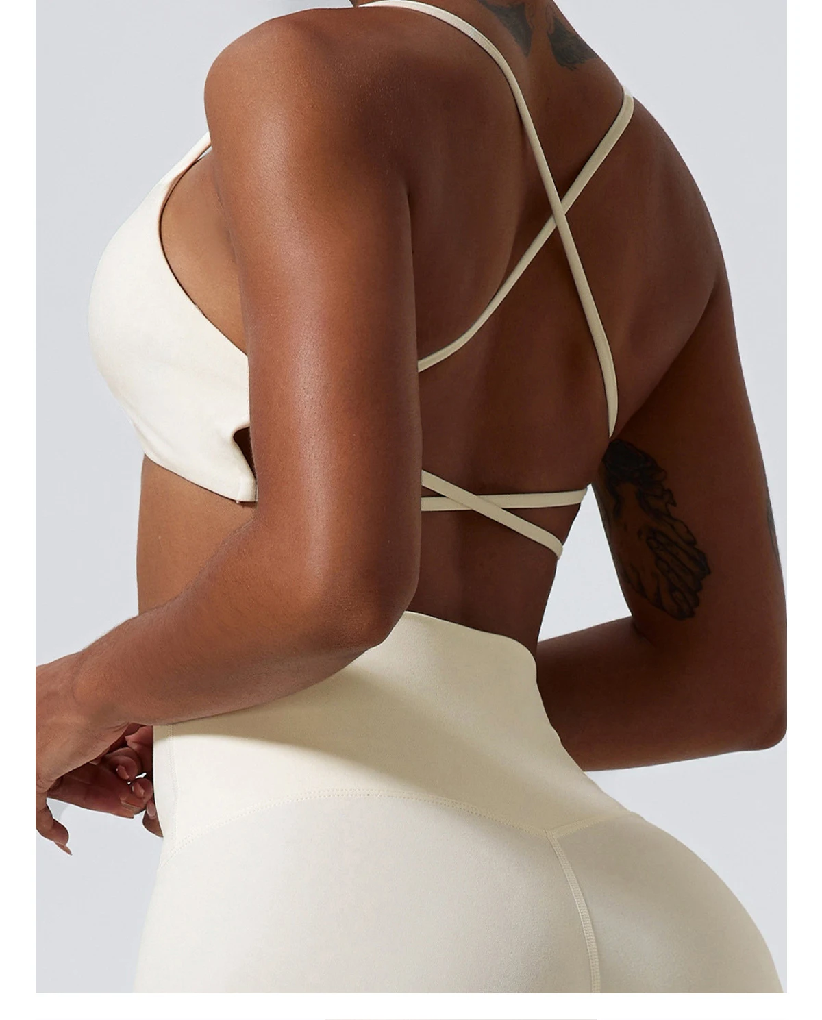 Hearuisavy Sommer Damen Sport-BH Unterwäsche Sportbekleidung Gym-Top Yoga-Kleidung Atmungsaktiv Schnelltrocknend Lauf-Pilates-Fitness-Top – Detail 32
