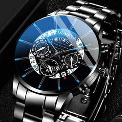 Relogio Masculino 2023 Herrenmode Business Uhren Manner Casual Kalender Uhr Mannlichen Edelstahl Quarzuhr Montre Homme