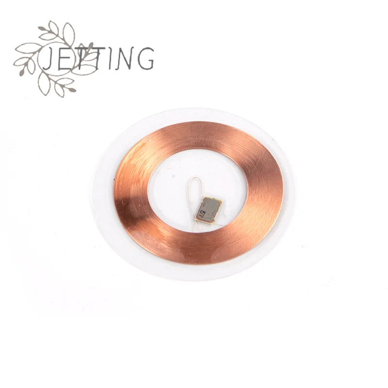 HOT 5Pcs/set 125KHz ID T5577 Writable Rewritable Copper Coil Coin Card Keyfob RFID Ultra-thin Cell Phone Access Card