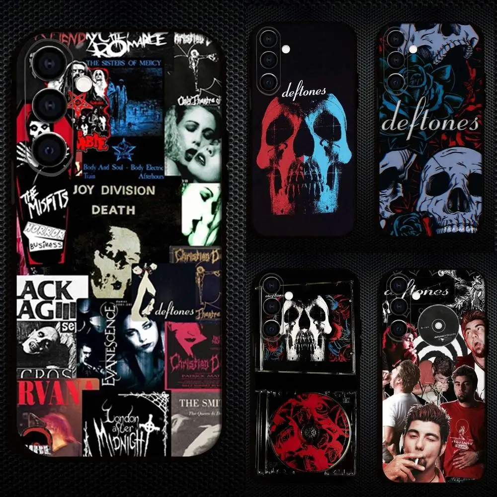 

B-Band D-Deftones Phone Case For Samsung Galaxy A73,A72,A71,A70,A53,A52,A51,Others Soft Black Cover