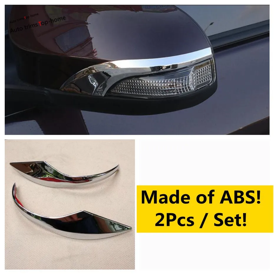 Fit For Toyota Camry 2014 - 2018 ABS Chrome Side Door Rearview Mirror Strips Decoration Frame Trims Sticker Car Accessories