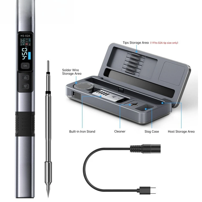 

HS-02a/02b intelligent electric soldering iron, mobile workbench storage box, electric soldering iron set