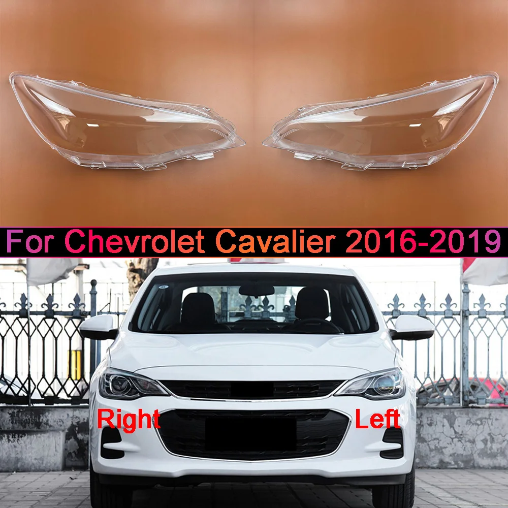 For Chevrolet Cavalier 2016-2019 Headlight Cover Transparent Mask Headlamp Lamp Shell Lens Replace Original Lampshade Plexiglass