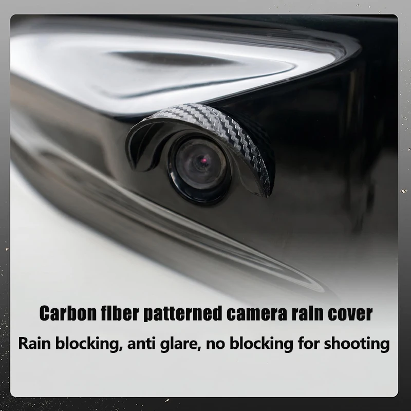 Universal Adhesive Backup Camera Rain Shield Waterproof Anti-Fouling Lens Protective Cover for Clear Driving view 4