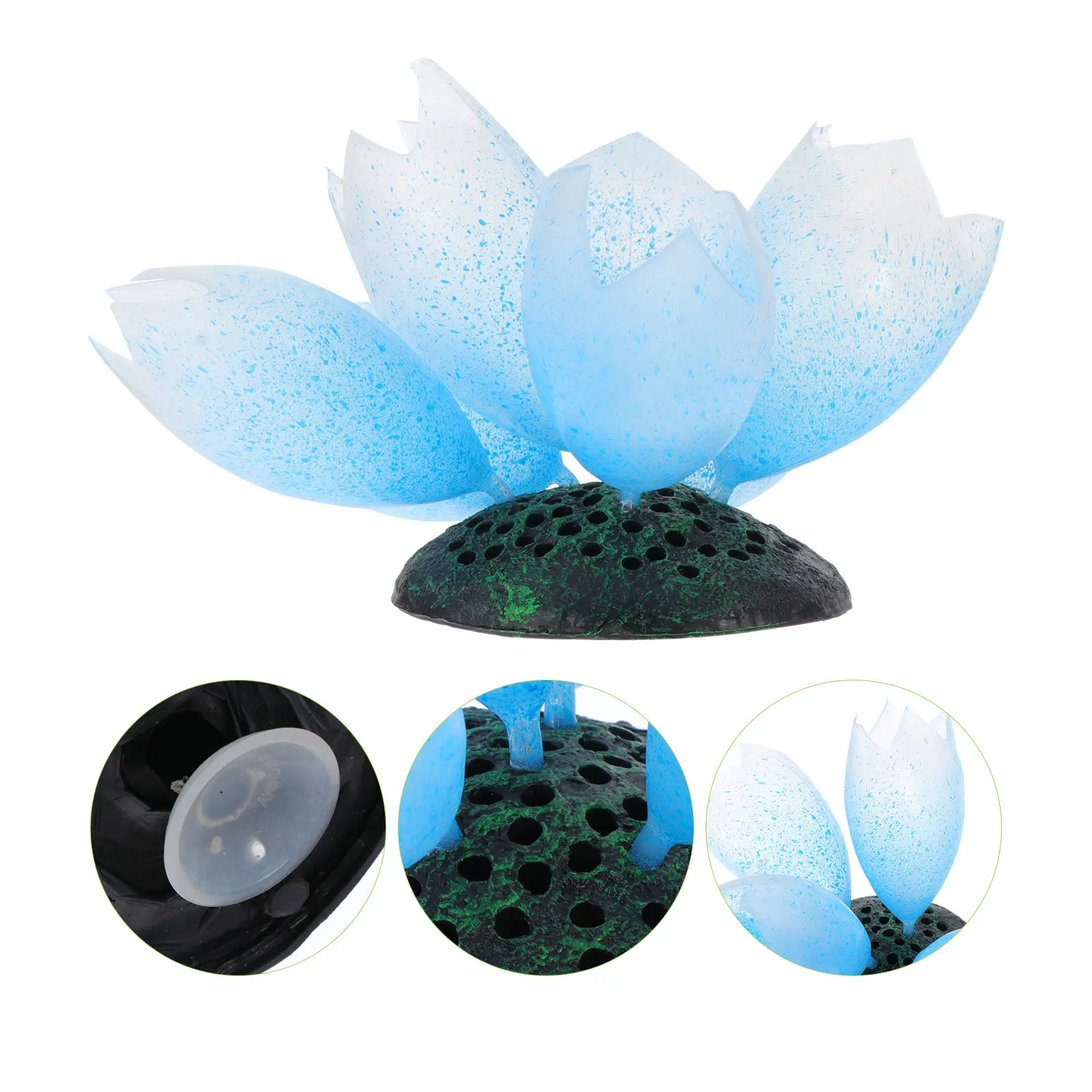 

Night Glow Coral Ornament Artificial Silicone Coral Aquarium Decor Fish Tank Decoration Realistic Fake Plant Landscape