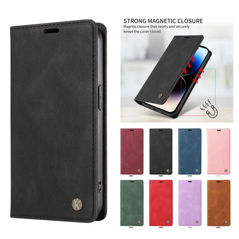 Flip Magnetic Leather Case For Samsung Galaxy A04E A12 A13 A14 A32 A22 A52 A52S A72 A23 A23S A33 A53 A73 A24 A34 A54 5G Cover