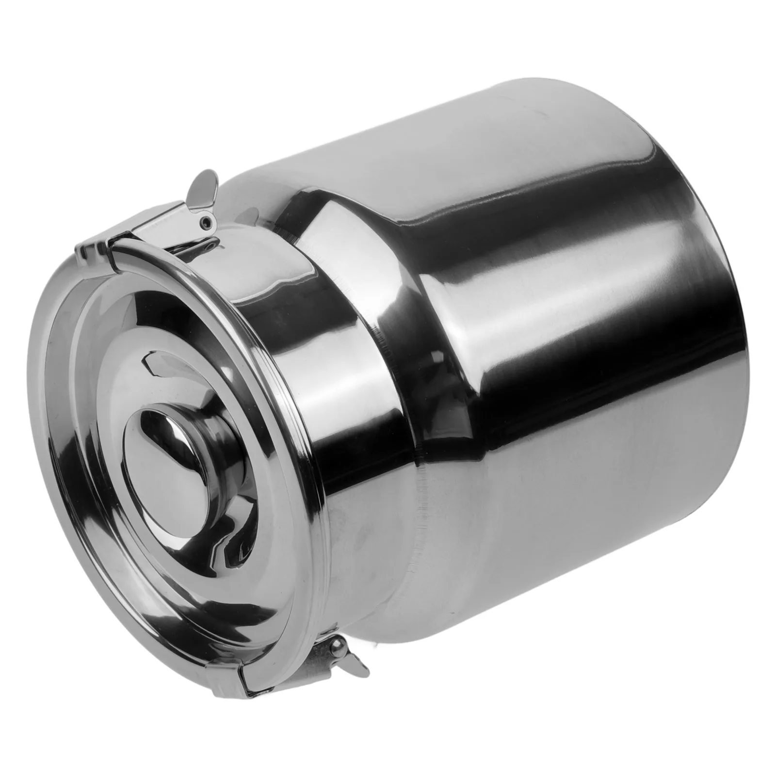 

Stainless Steel Milk Can 1.5L Airtight Food Storage Container Kitchen Coffee Beans Rice Flour Camping Sealed Jar
