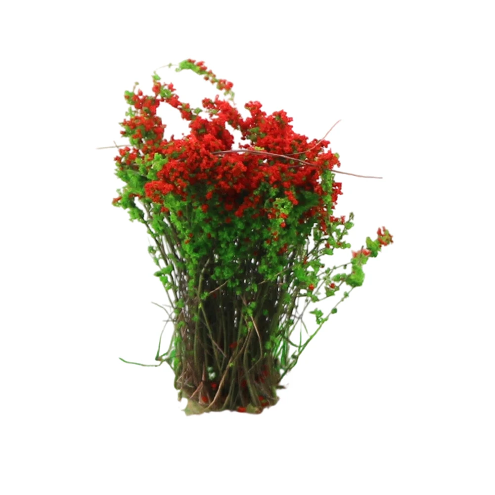 Shrubs and flowers DIY sand table building model materials for creating detailed landscapes in dioramas and model railway scenes