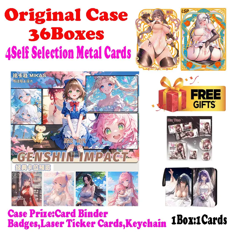 Wholesale A5 Size Star Joy 2 Collection Card Waifu Yae Miko Booster Box ACG CCG TCG High Quality Hit Hobbies Gift