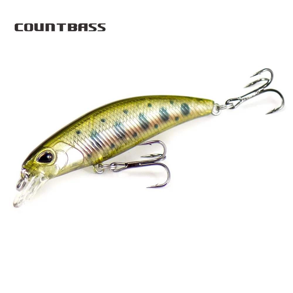 

Minnow Plastic Hard Baits 60mm 2-23/64" 4.5g 5/32 oz., Angler's Lures Sinking Hardbait, Wobblers Freshwater Fishing Lure Plug