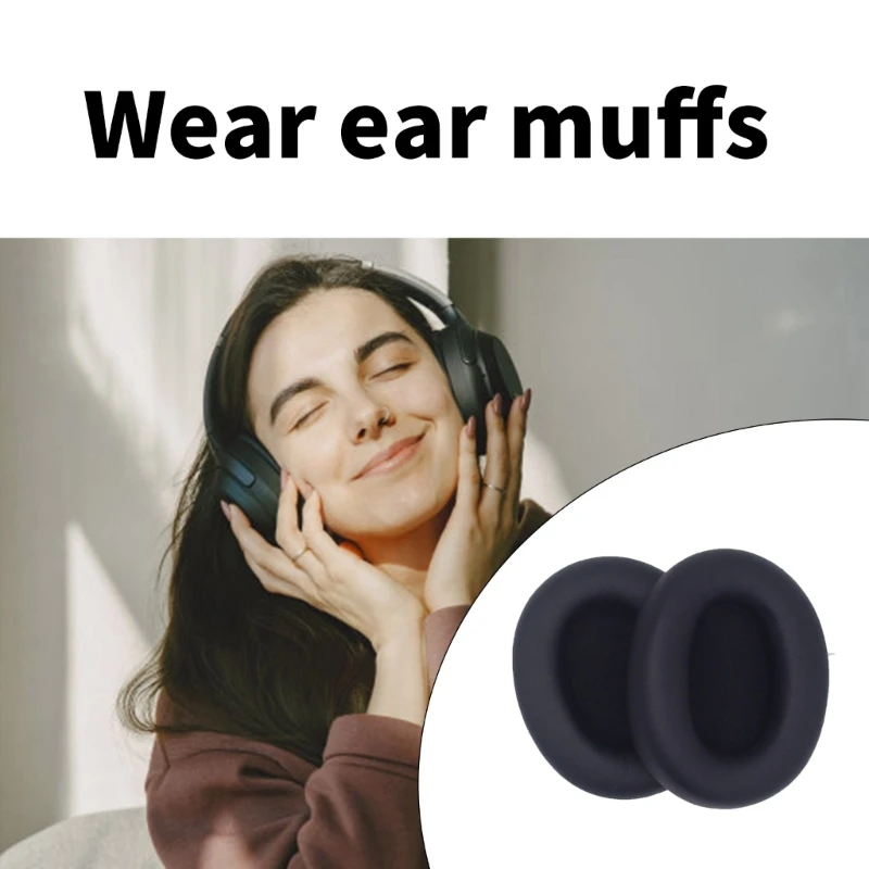 1 paire coussinets d'oreille remplacement pour 2 écouteurs sans fil, couvre-oreilles