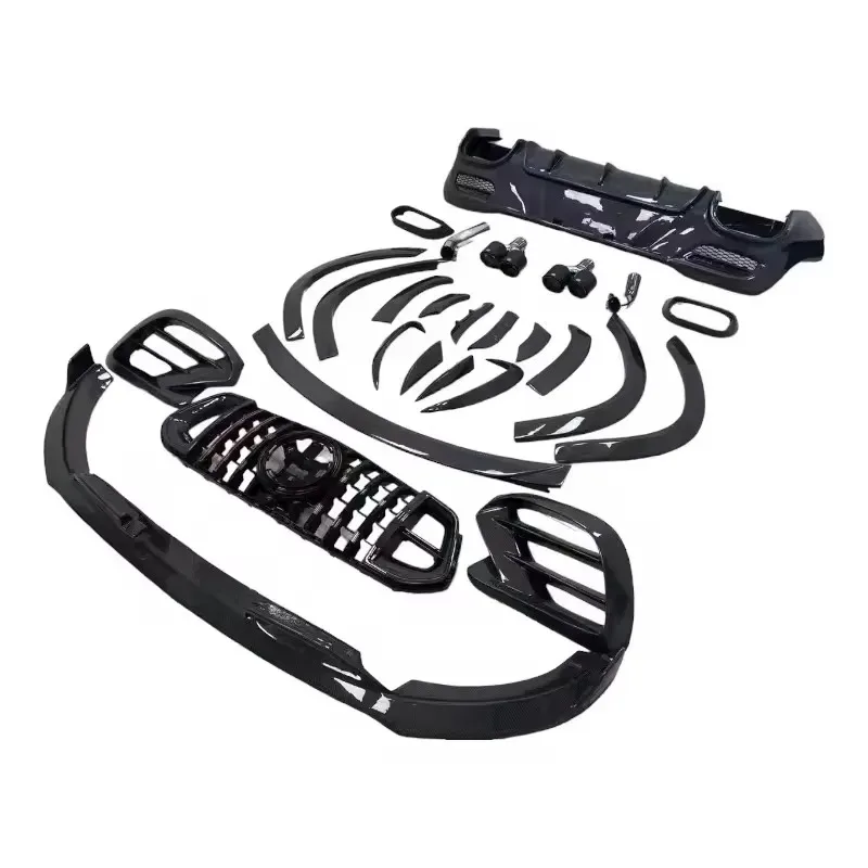 

B Style Carbon Fiber Bodykit for s GLE Coupe 63/53 2021+ New Front Rear Bumper Lip Side Skirts Wing Mirror Cover