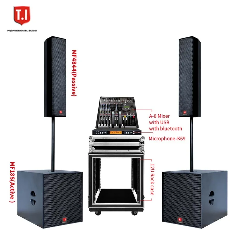 Single 12-inch Full-Range Passive PA Speaker, Top-Grade Pro Audio System for Professional Stage Sound Reinforcement Work