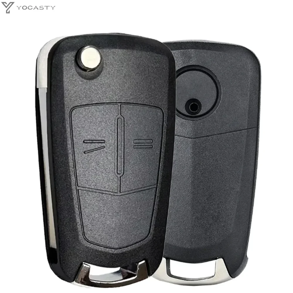 YOCASTY Flip Remote Car Key Shell For Opel Vauxhall Corsa D Astra H Zafira B Vectra C Signum Meriva With Z Groove