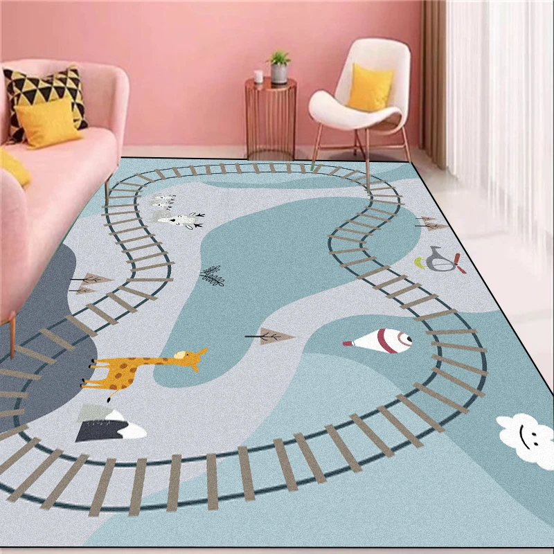 

Children's Room Bedside Carpets Living Room Decoration Large Area Rugs Hopscotch Home Bedroom Rug Non-slip Soft Carpet