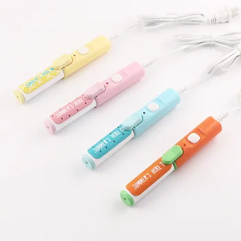 Cartoon Hair Straightener Mini Student Small Power Girl  Hair Hairdressing Tools Thermostatic Appliances Hairless