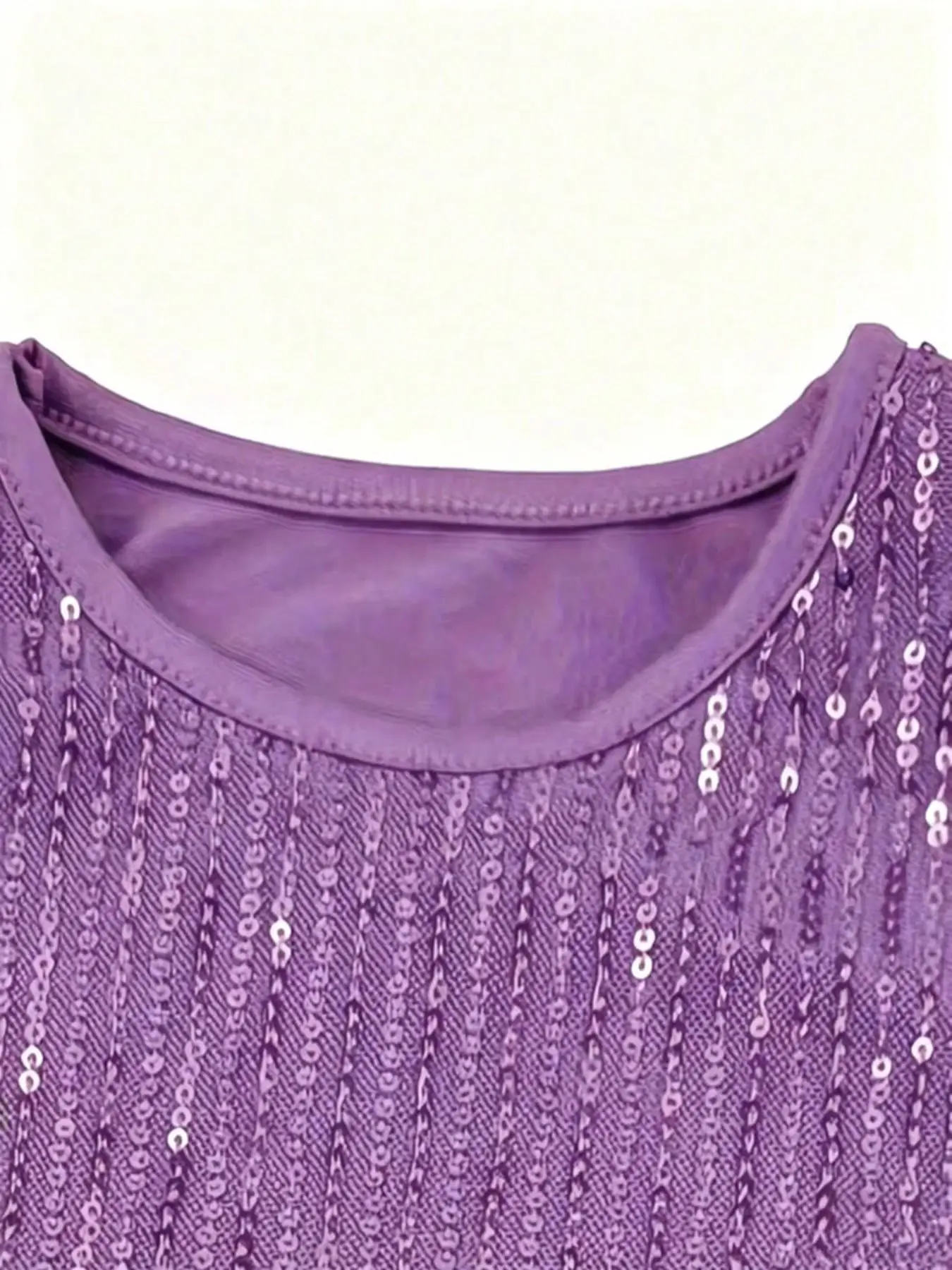 Mädchen-Prinzessinnenkleid mit Pailletten, ärmellos, modisches Bühnenkleid, ohne Stirnband – Detail 20
