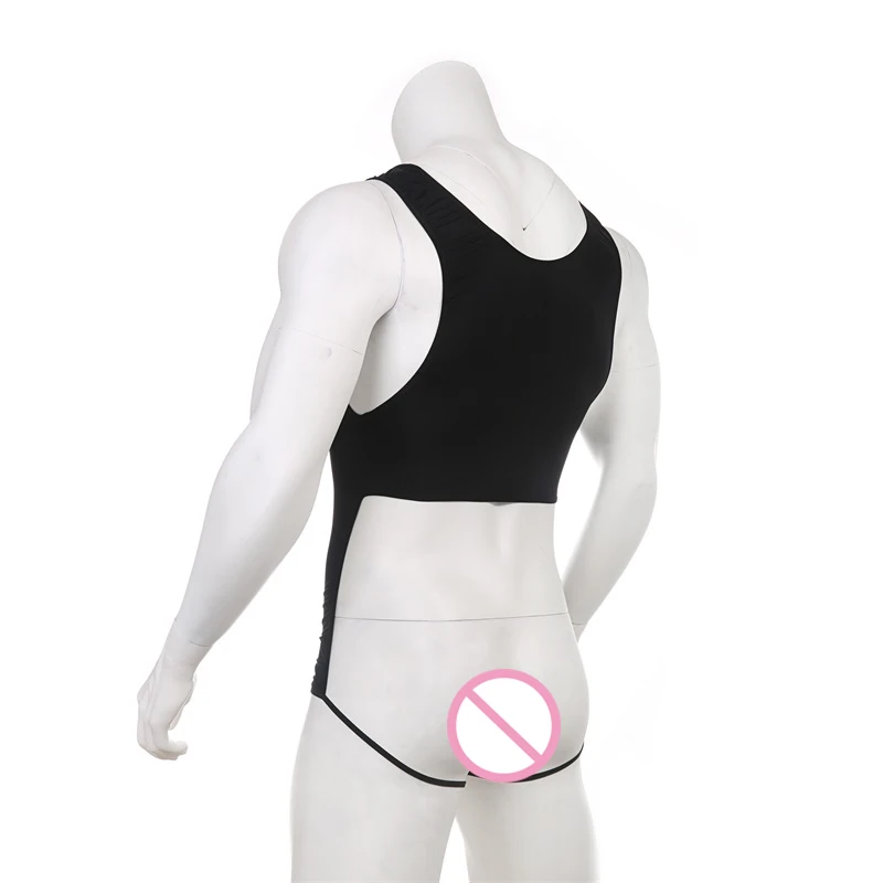 CLEVER-MENMODE Open Butt Underwear Men's Sexy Penis Hollow Out Ring Lingerie Bodysuit Jockstraps Backless Erotic Costume Leotard