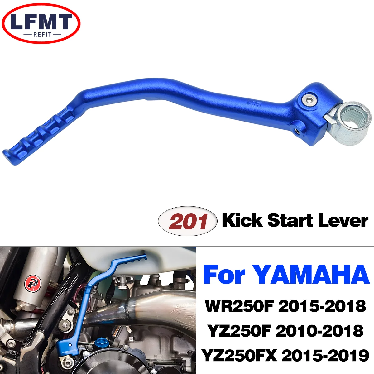 

Motorcycle CNC Forged Kick Start Starter Lever Pedal For Yamaha YZ250F WR250F YZ250FX YZ450F WR450F YZ450FX YZ125 YZ250 YZ250X