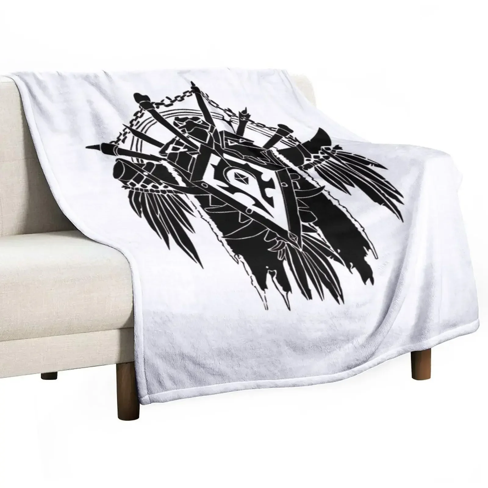 

New Old Horde logo Throw Blanket Plaid on the sofa christmas gifts Decorative Throw bed plaid Blankets