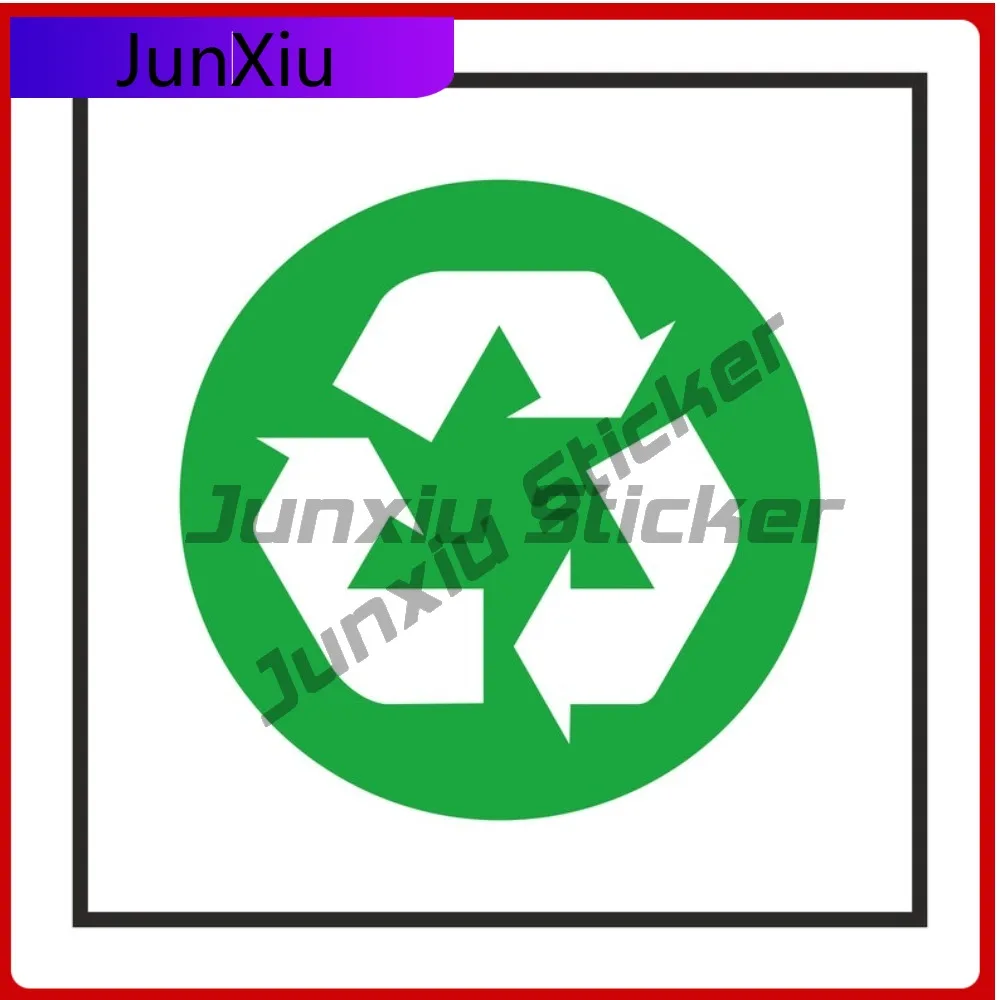 

Recycle Sign Sticker Funny Cool Unique Camper Bumper Fade Resistant Body Decoration Vinyl Decal For Car Truck SUV Window Bumper