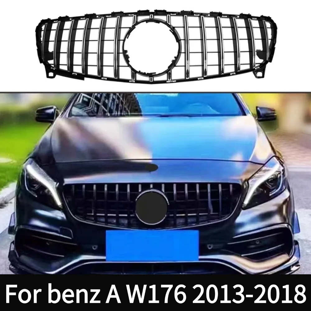 For Mercedes Benz A W176 2013-2015 2016-2018 A180 A200 A260 A45 GT Style Front Grille Racing Grill Mesh Tuning Accessories