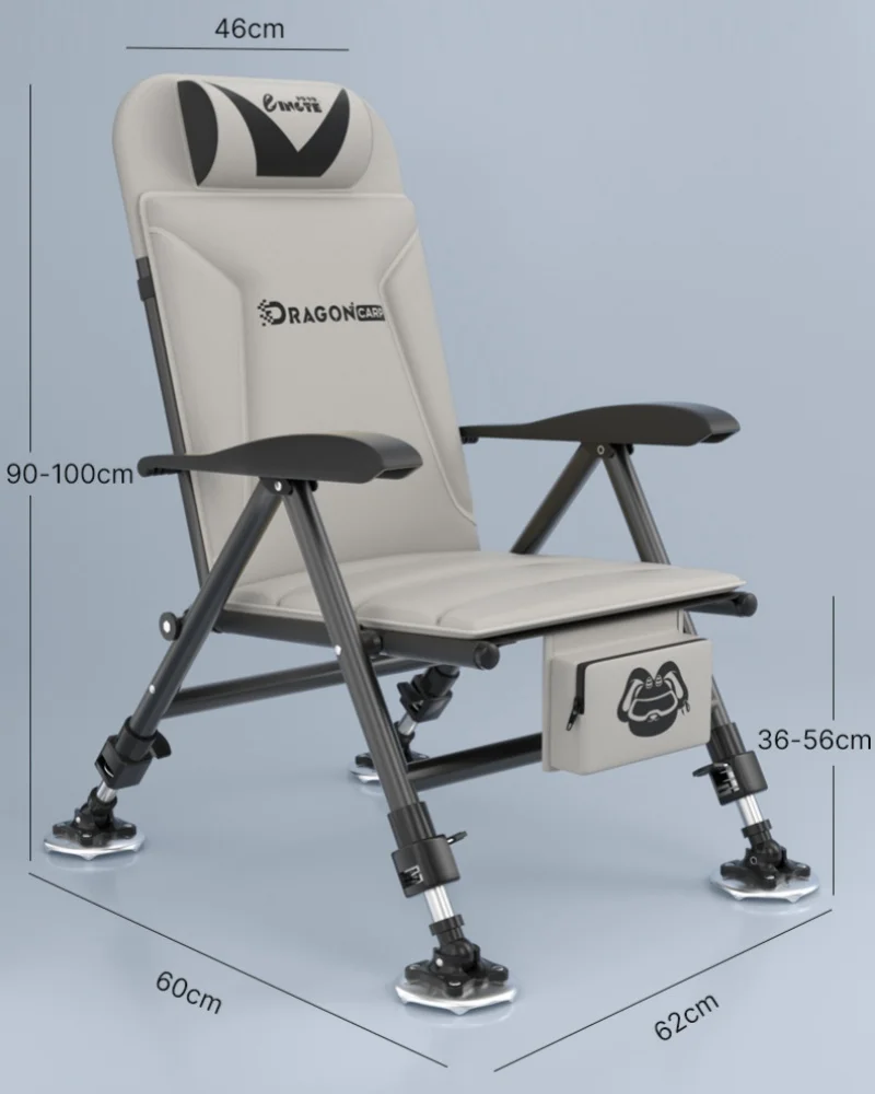 Allterrain Europäischer Angelstuhl Multifunktionaler Wild Diaotai Klappbarer Tragbarer Angelstuhl mit Liegefunktion – Detail 7