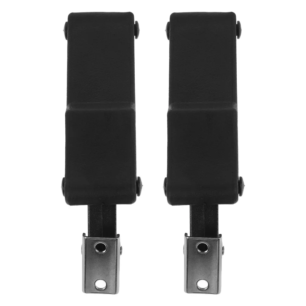 2pcs Heavy Duty Rubber Hood Latches Flexible Draw Latch with Steel Keeper Damping Toggle Latch Hood Catch Flexible T-Handle Hasp