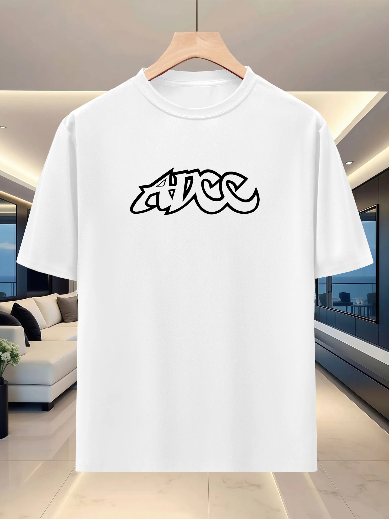 Optimize the appearance of the upper body for men's oversized wide T-shirt