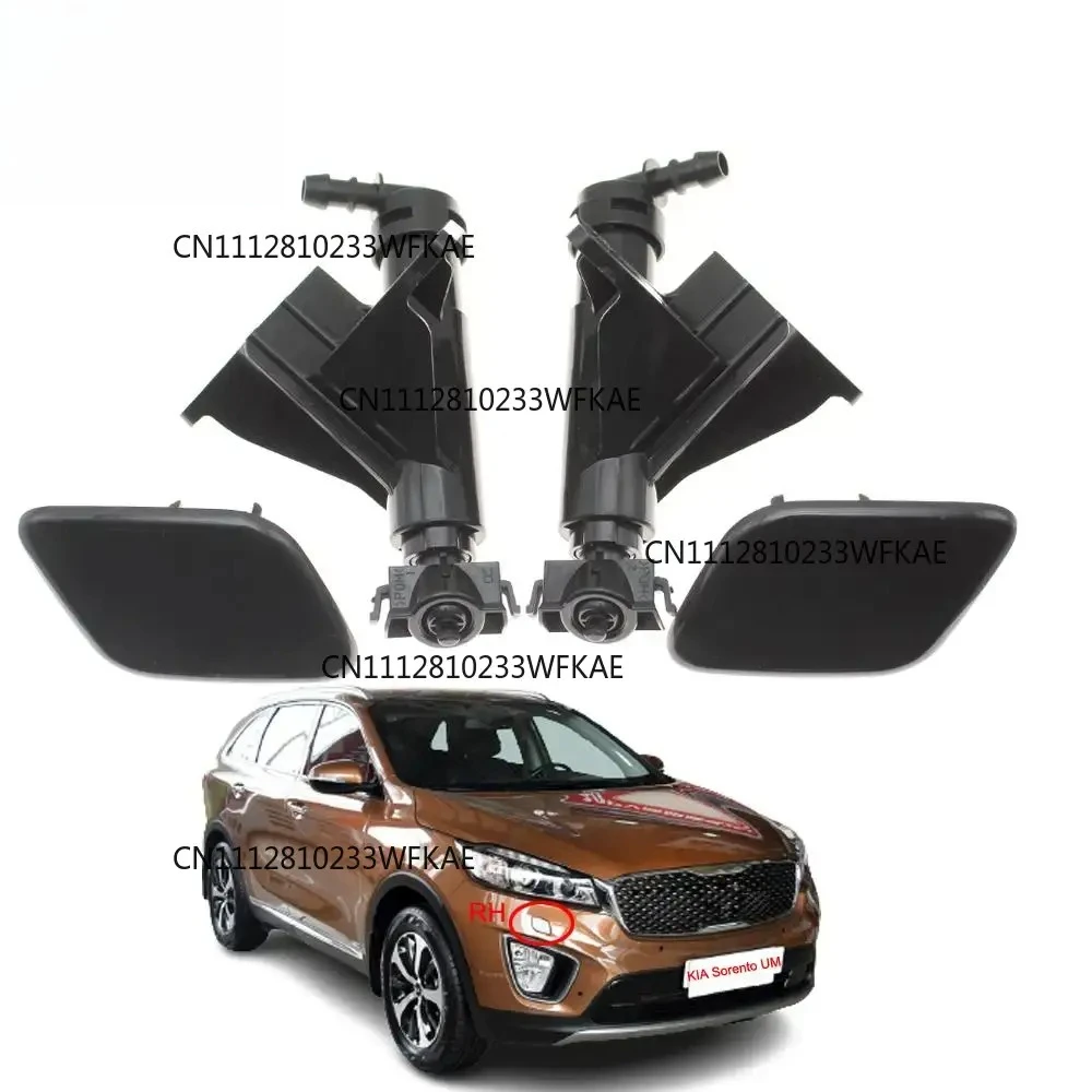 FOR KIA Sorento UM 2015 2016 2017 2018 Front Bumper Head Light Lamp Washer Spray Nozzle Cleaning Pump Actuator with Cover Cap
