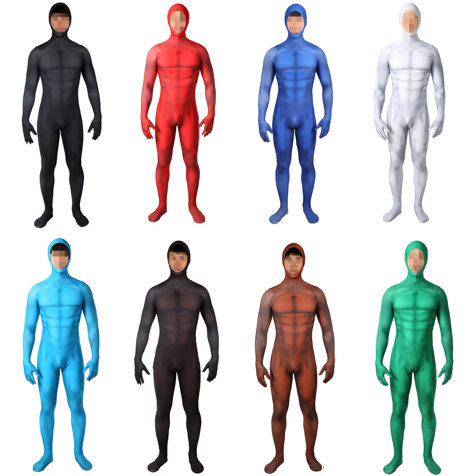 

Full Bodysuit Unisex Adult Costume Superhero 3DPrinted Spandex Zentai Unitard Body Suit Halloween Costume Cosplay for Adult Boys